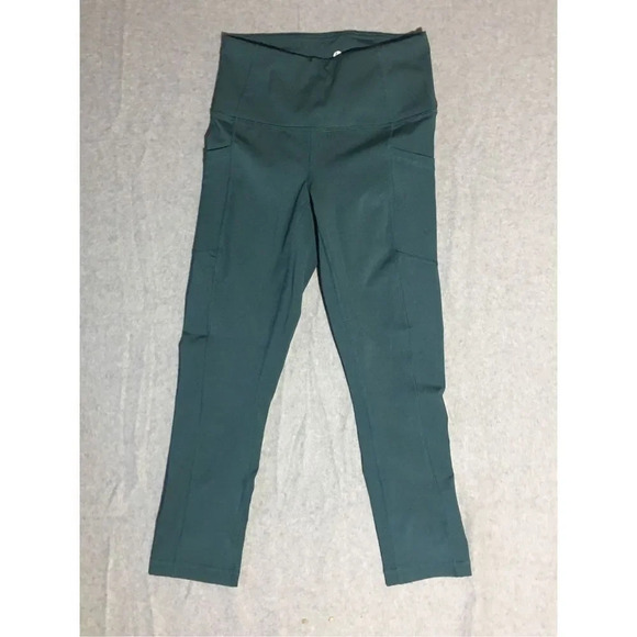 Womens 90 Degrees by Reflex Leggings Size XS Dark Green Exercise Athletic - Picture 1 of 4